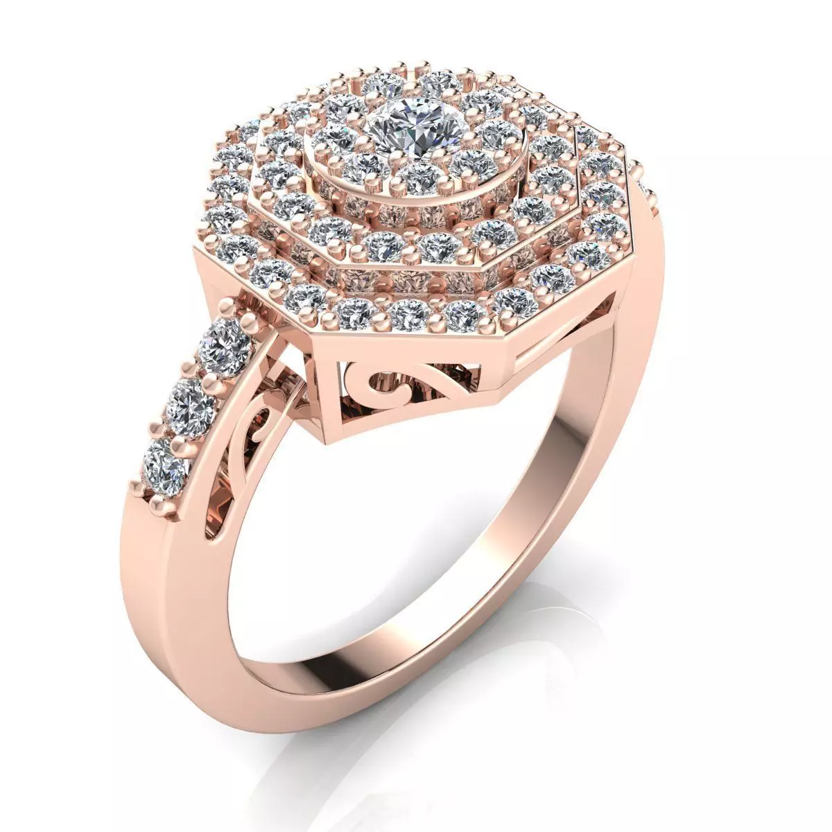 Woman Ring 3d Pring Model 3D print model_0