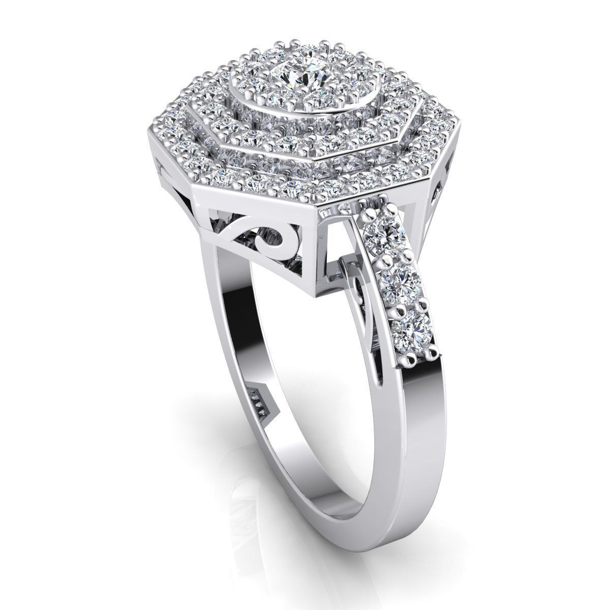 Woman Ring 3d Pring Model 3D print model_10