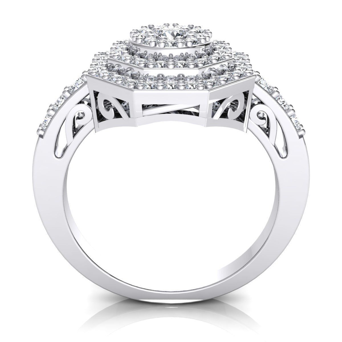 Woman Ring 3d Pring Model 3D print model_4