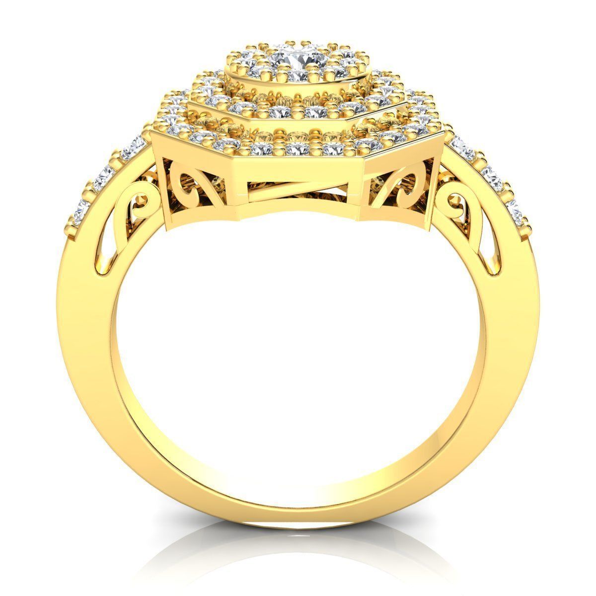 Woman Ring 3d Pring Model 3D print model_6