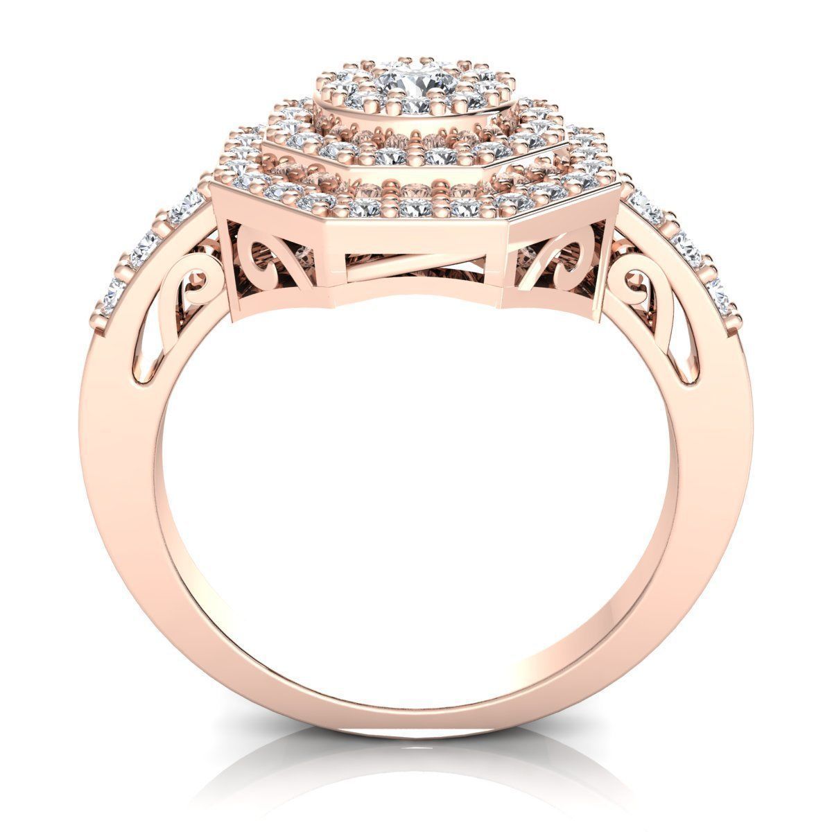 Woman Ring 3d Pring Model 3D print model_5