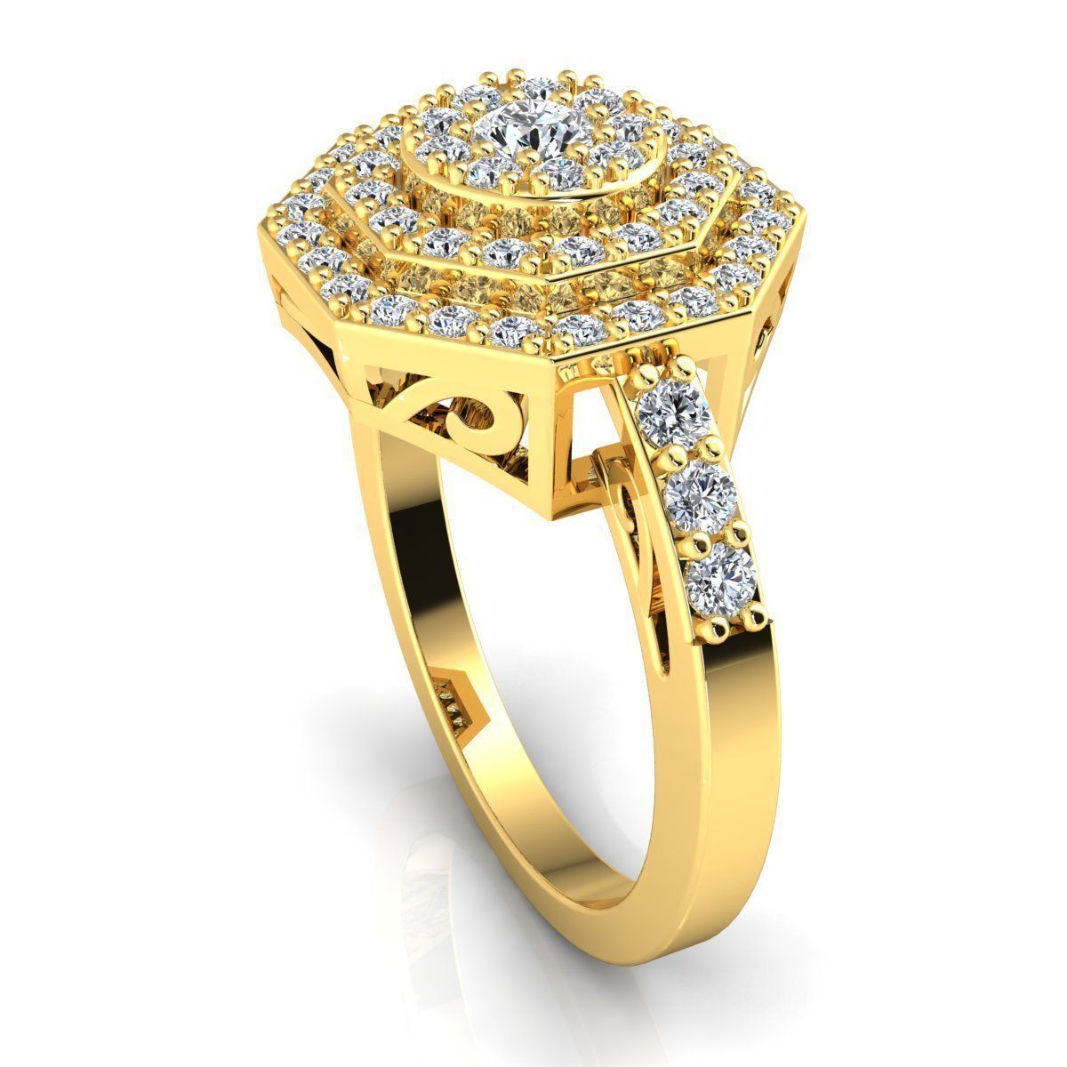 Woman Ring 3d Pring Model 3D print model_12
