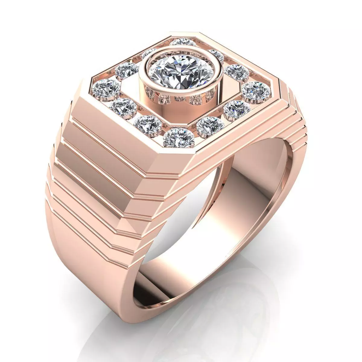 Mens Rolex Ring 3d Model Print 3D print model