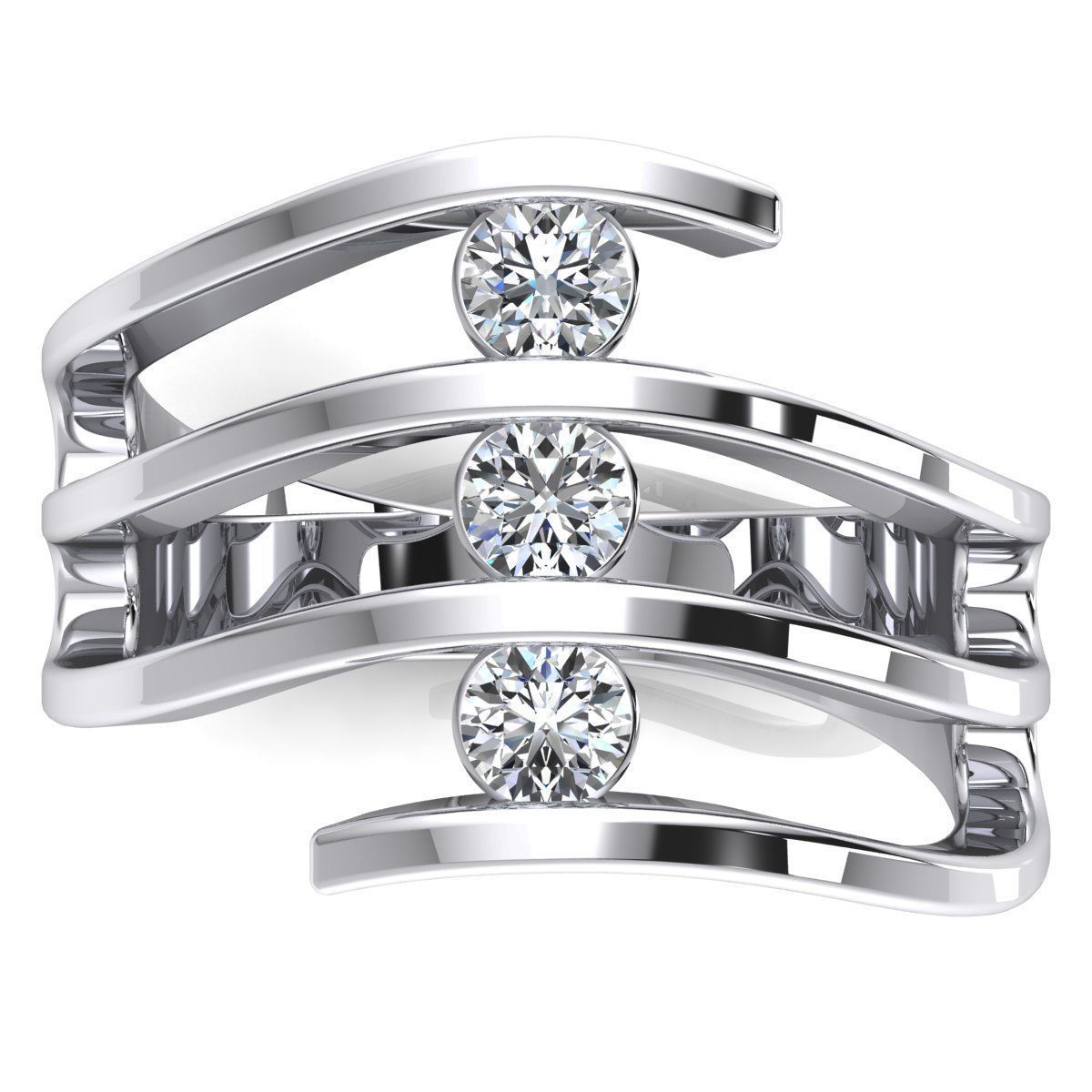 Woman Ring 3d Pring Model 3D print model_7