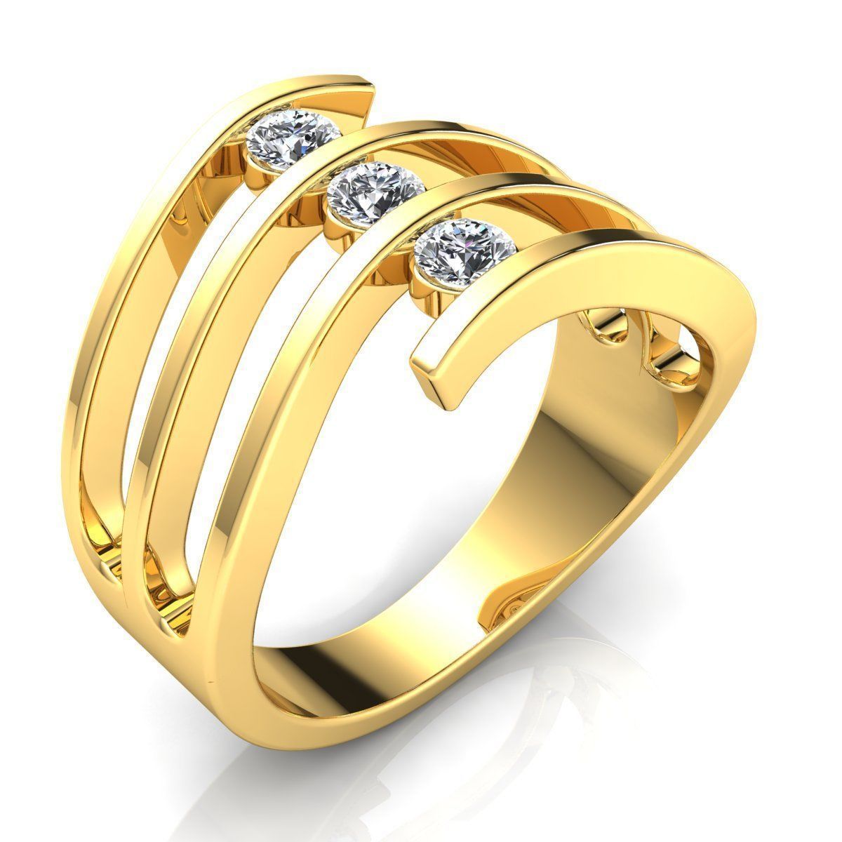 Woman Ring 3d Pring Model 3D print model_3