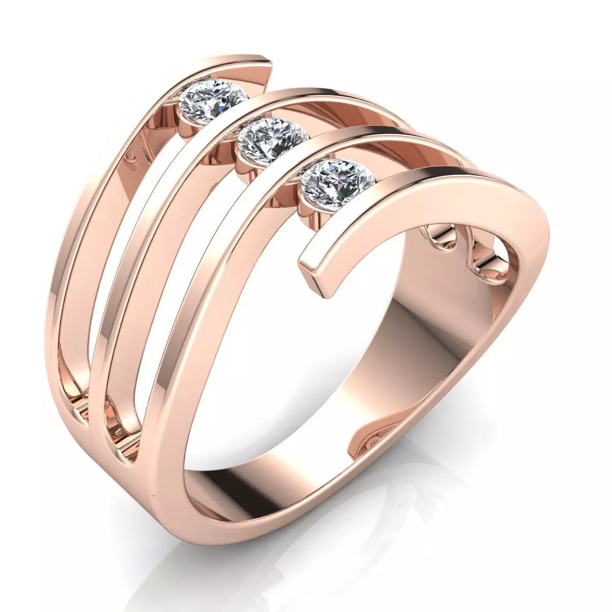 Woman Ring 3d Pring Model 3D print model_0