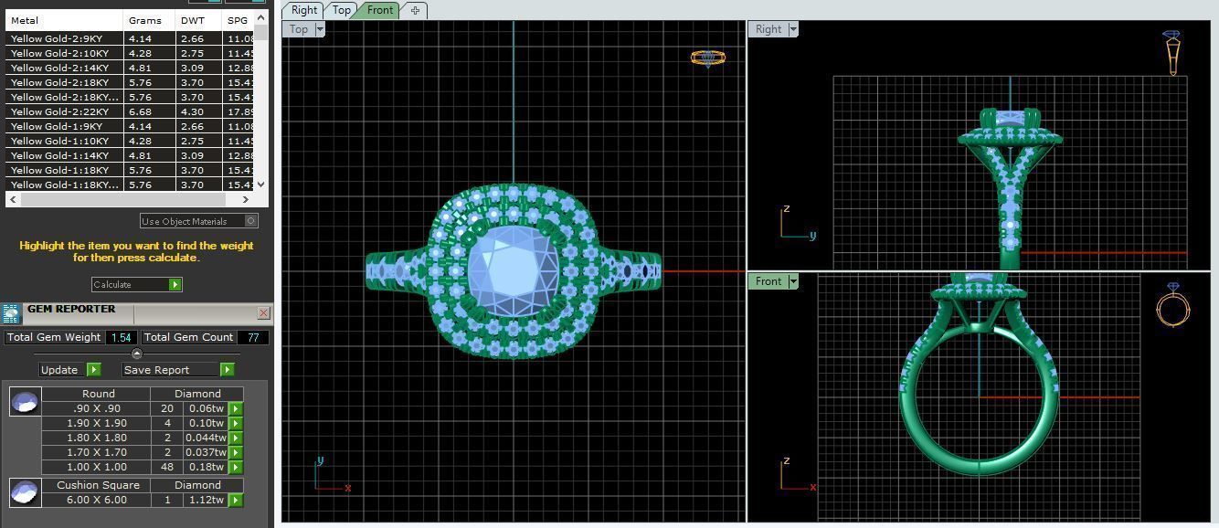 Engagement Ring 3d Print Model  3D print model_12