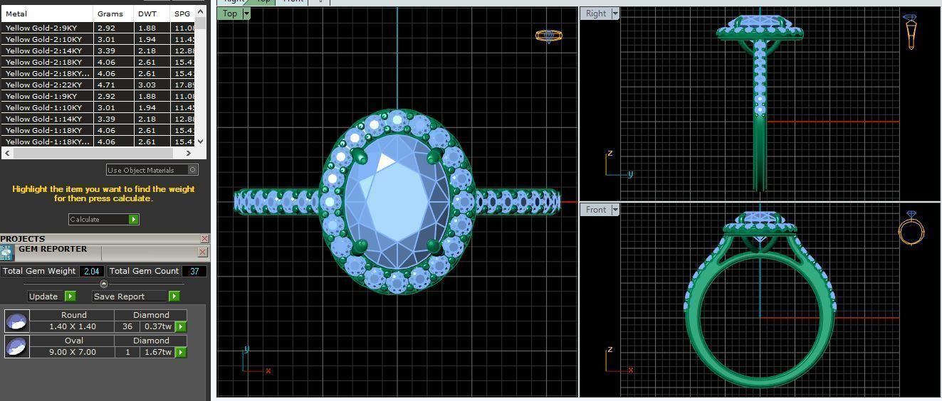 Engagement Ring 3d Print Model  3D print model_12