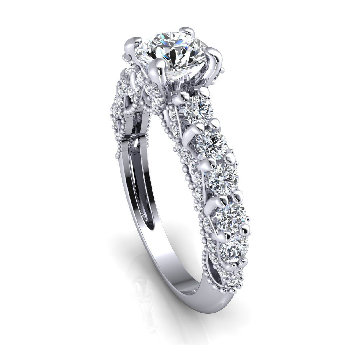 Engagement Ring 3dm Print Model  3D print model_9