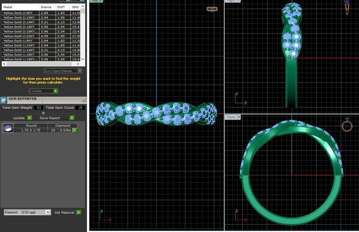 Woman Ring 3d Pring Model 3D print model_12