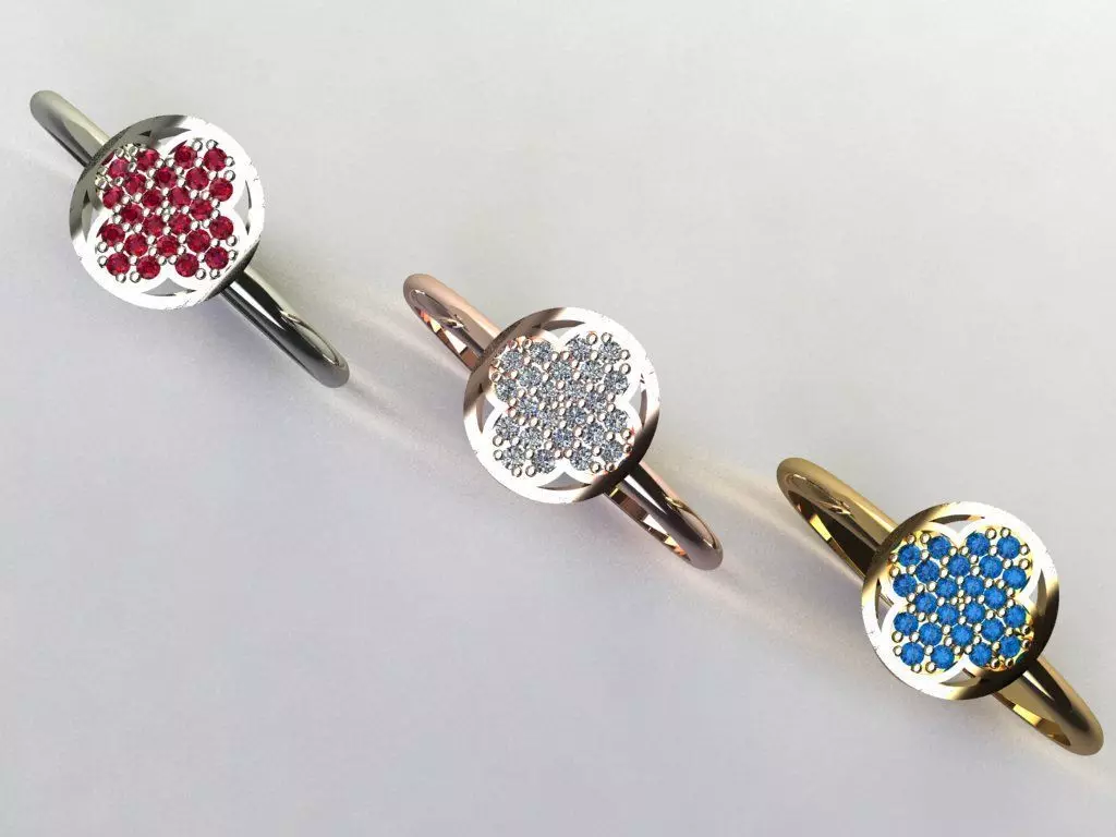 Gold Silver Ring 3d Print Model 3D print model 3D print model_0