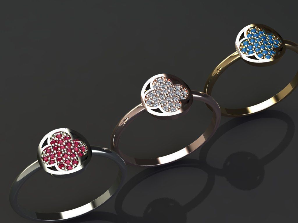 Gold Silver Ring 3d Print Model 3D print model 3D print model_2