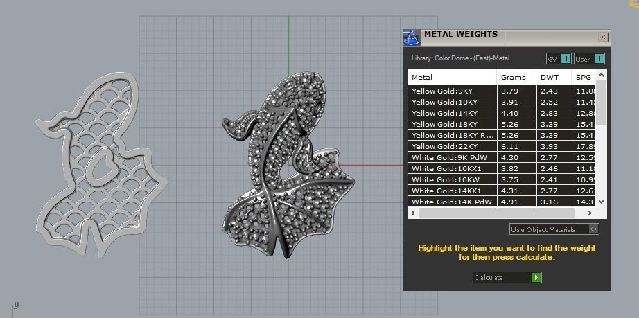 pendant jewelry  3D print model_3