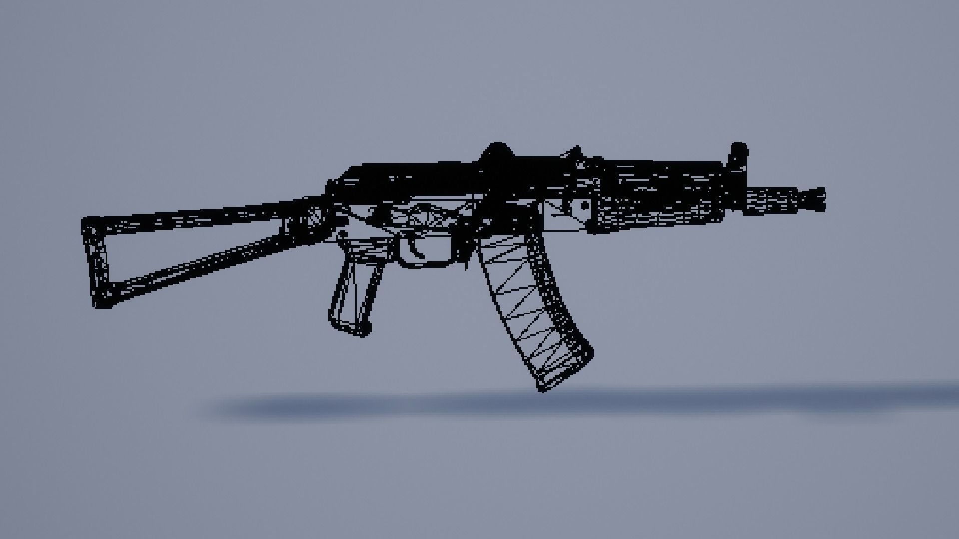 UMP gun 3D model_5