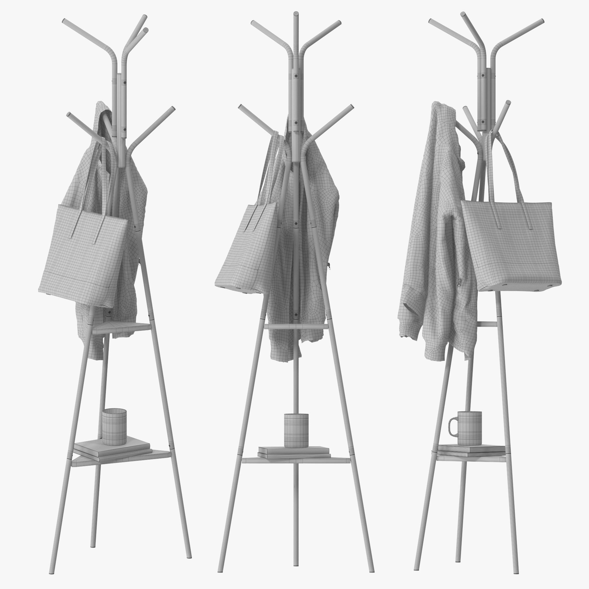 Valdosta Coat Rack 3D model_10