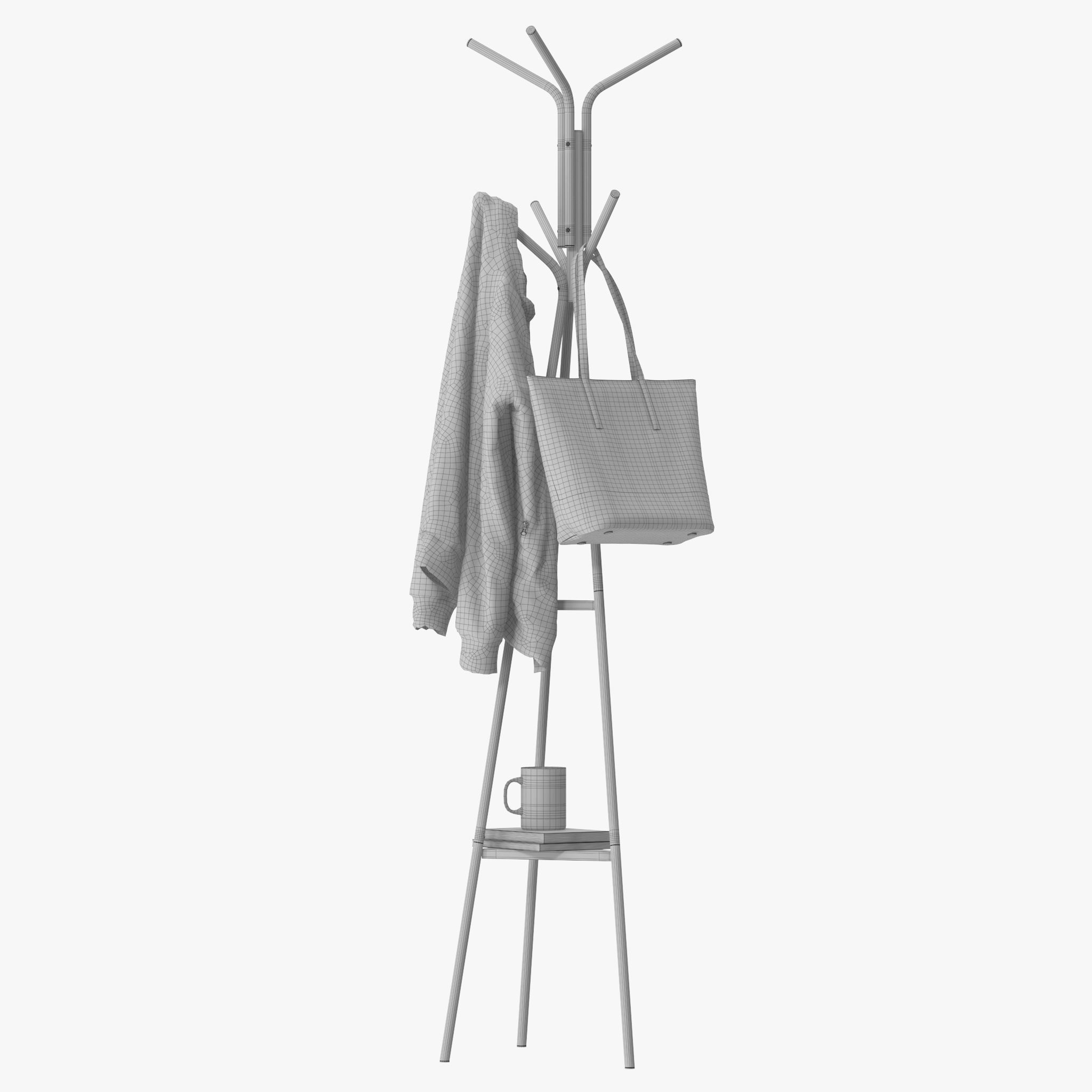 Valdosta Coat Rack 3D model_13