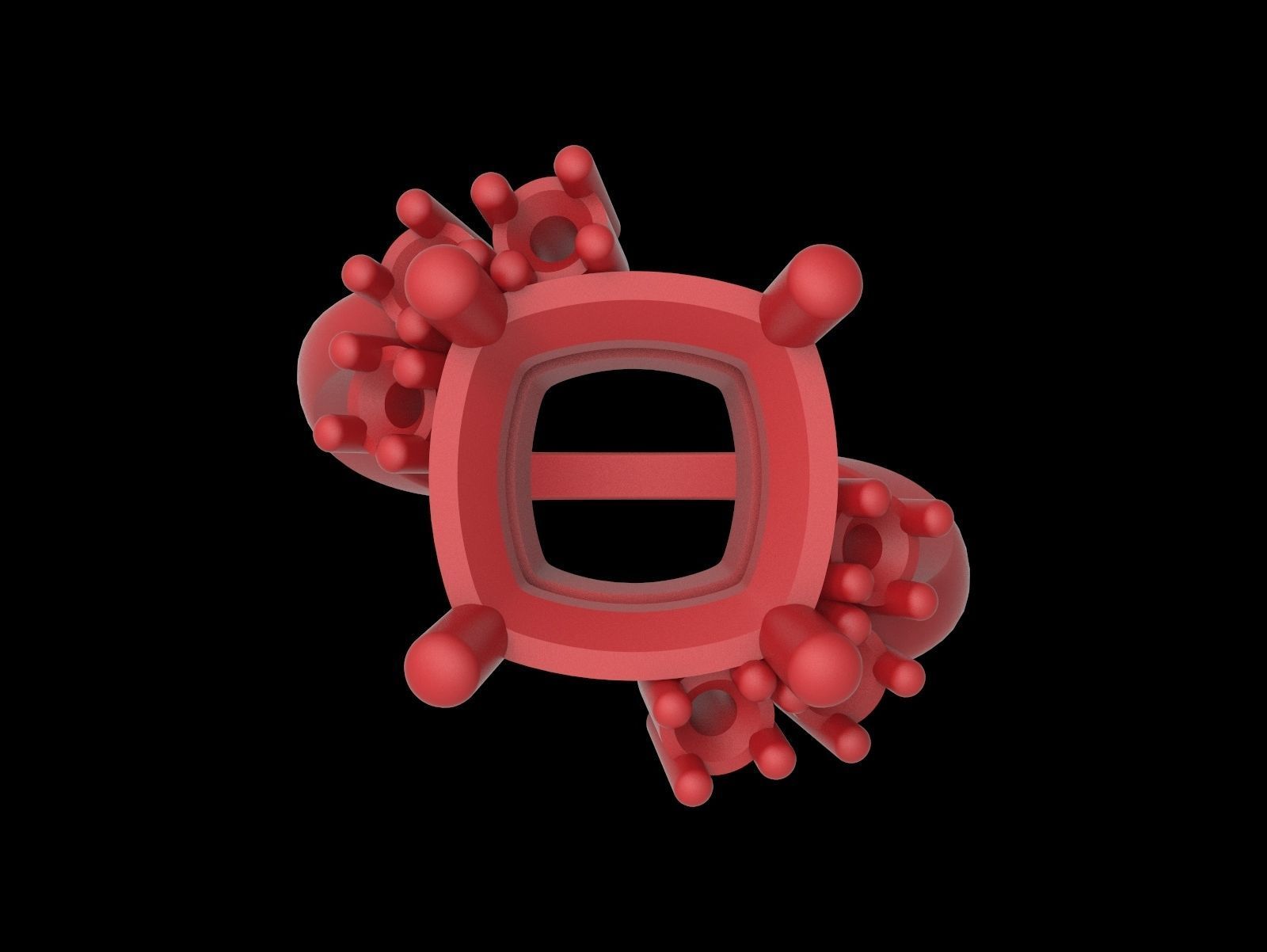 Rings-12 ring 3D print model_5