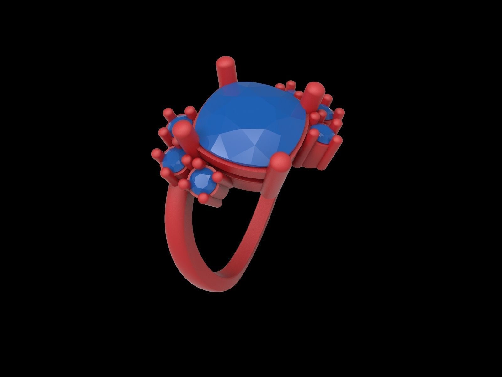 Rings-12 ring 3D print model_1