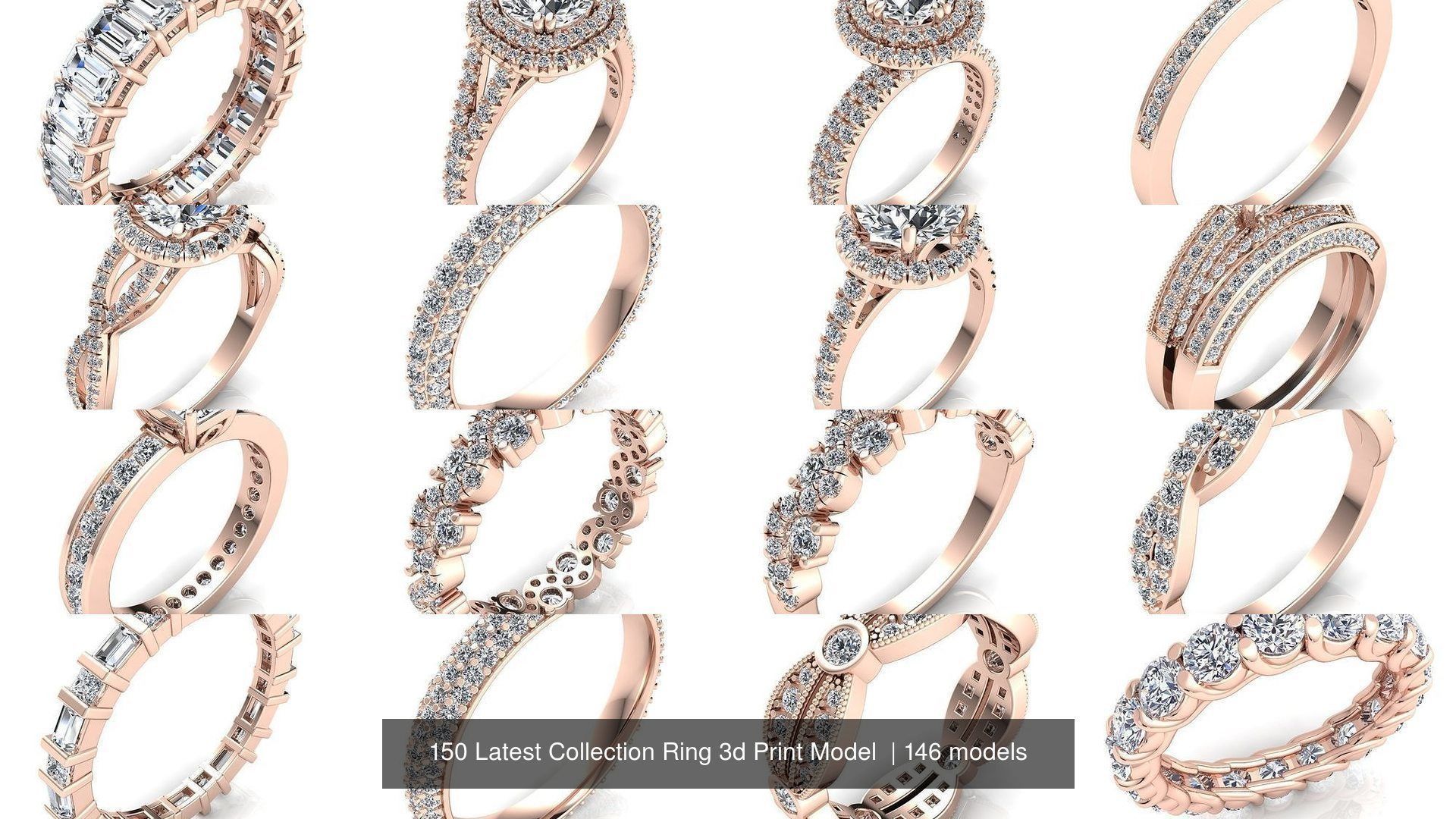 150 Latest Collection Ring 3d Print Model  _86