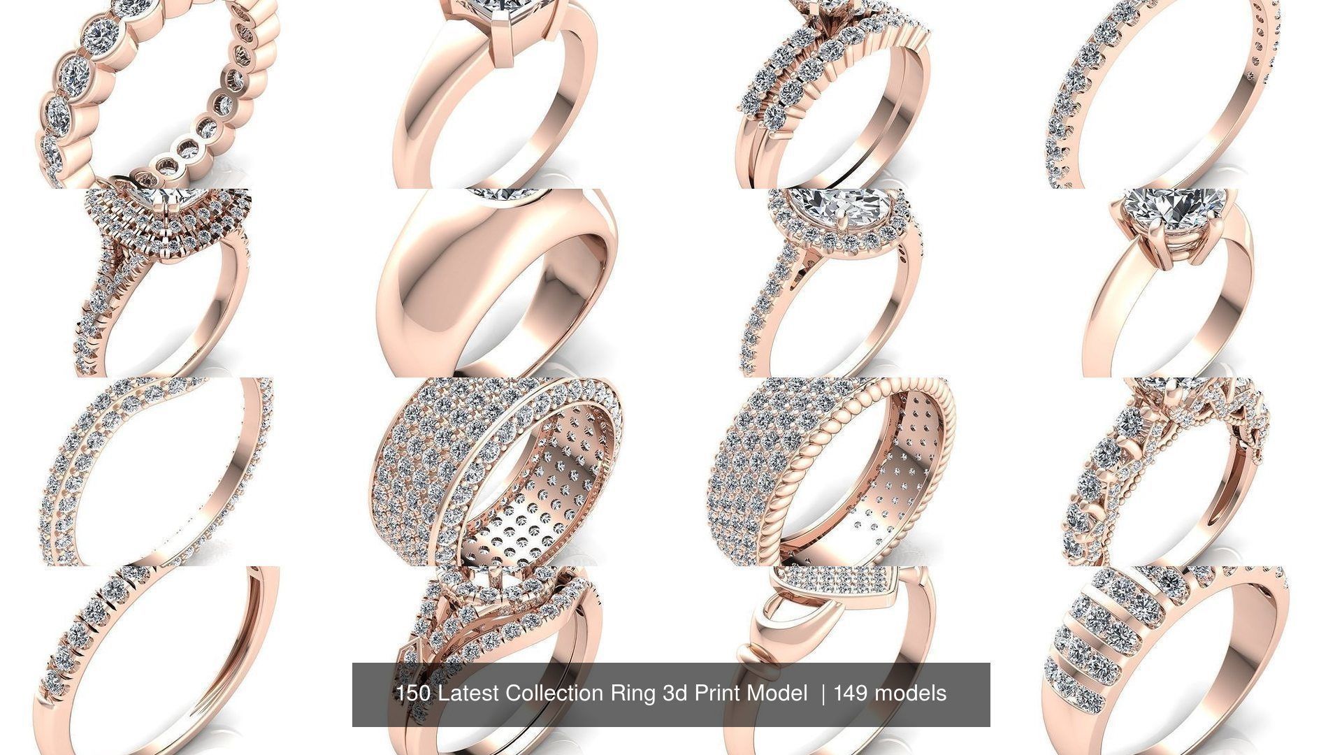 150 Latest Collection Ring 3d Print Model  _71