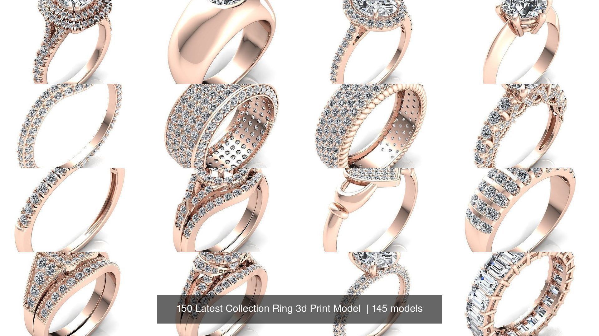 150 Latest Collection Ring 3d Print Model  _78