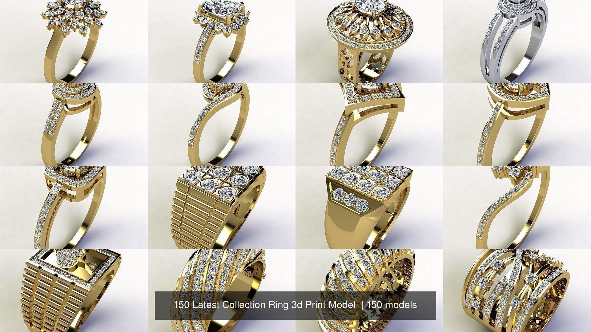 150 Latest Collection Ring 3d Print Model  _10