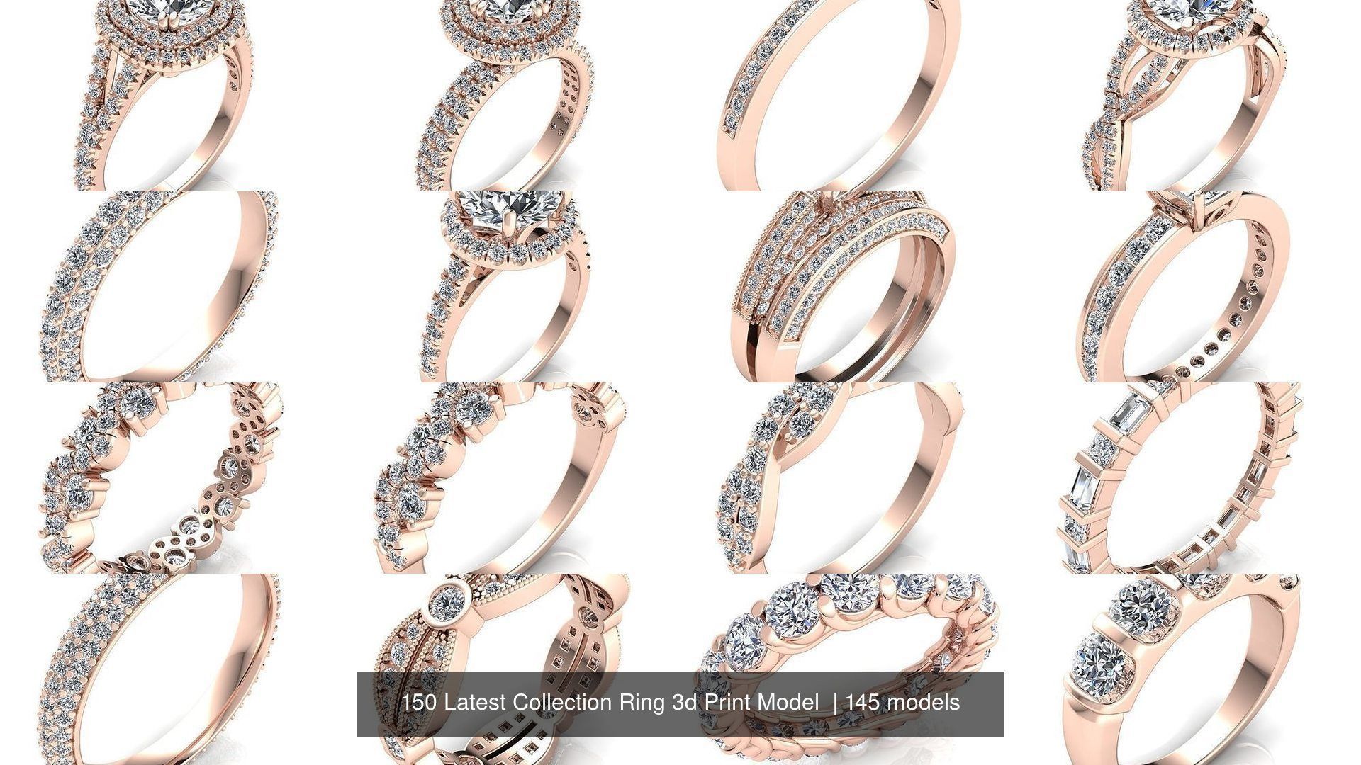 150 Latest Collection Ring 3d Print Model  _89