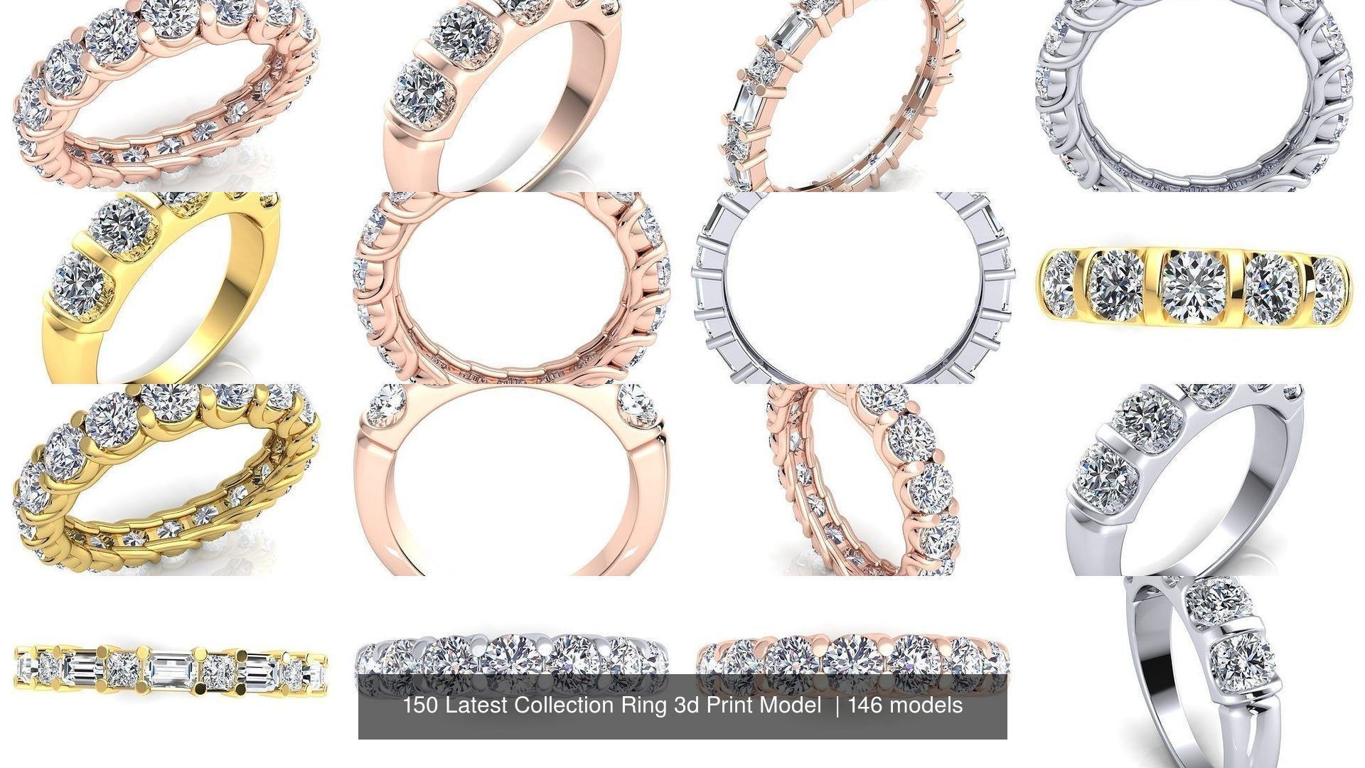 150 Latest Collection Ring 3d Print Model  _94