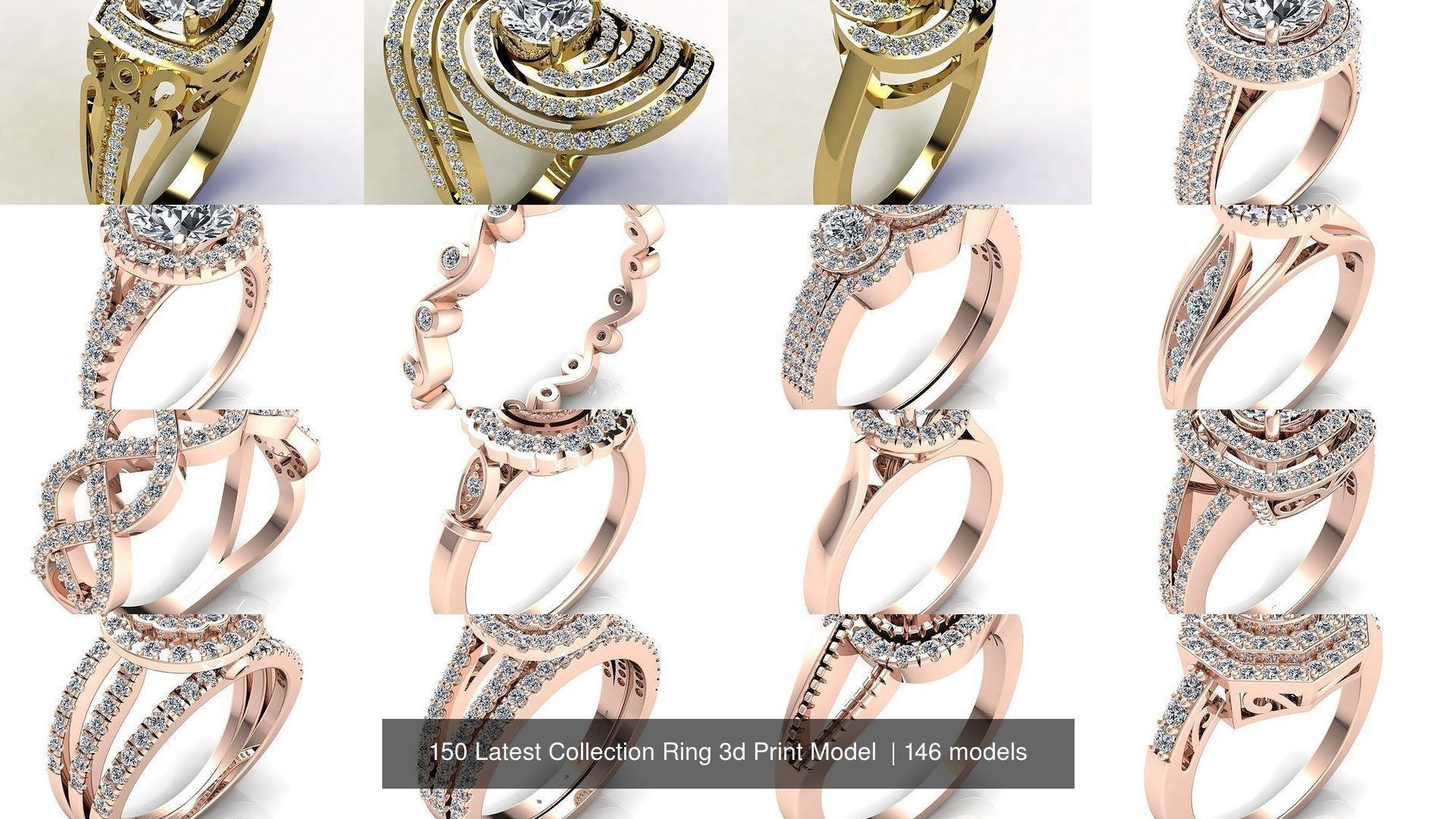 150 Latest Collection Ring 3d Print Model  _56