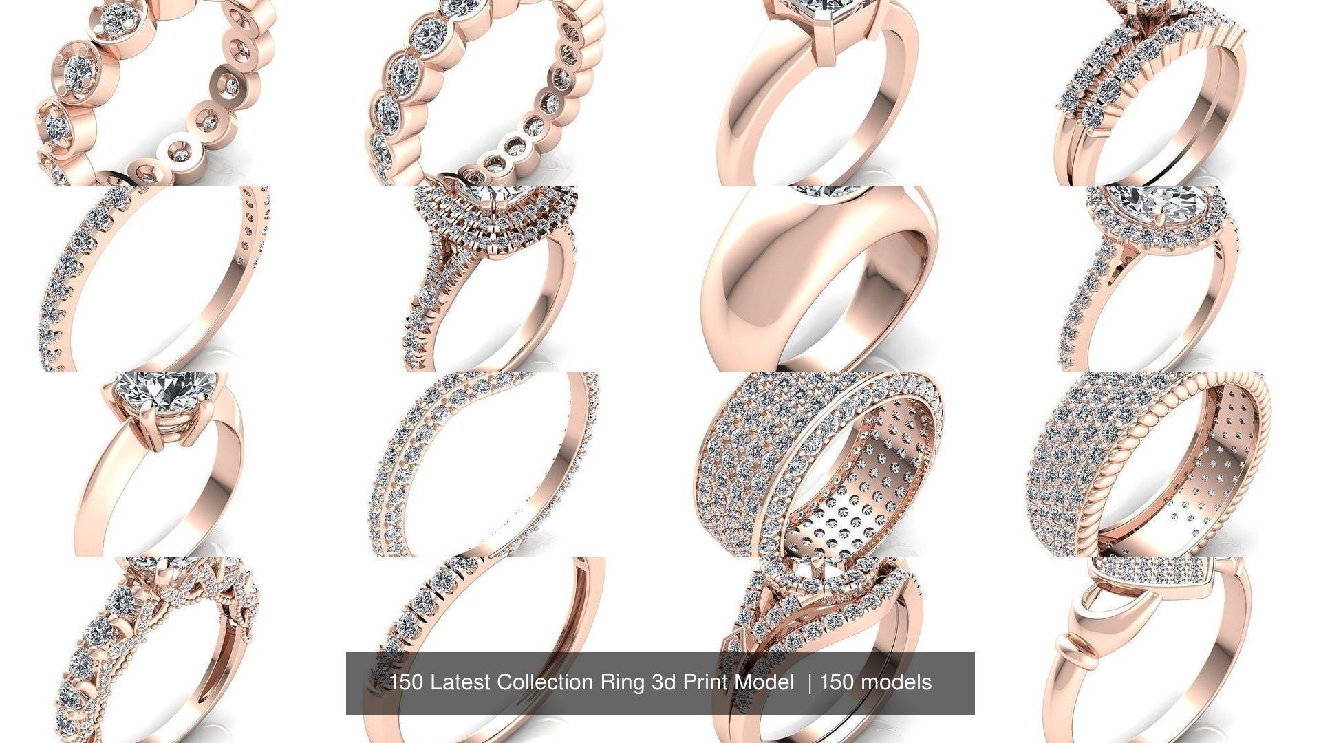 150 Latest Collection Ring 3d Print Model  _70