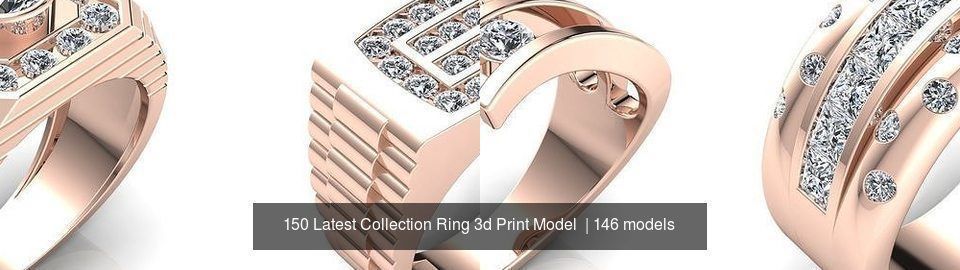 150 Latest Collection Ring 3d Print Model  _65
