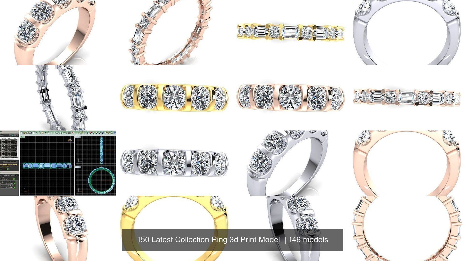 150 Latest Collection Ring 3d Print Model  _96