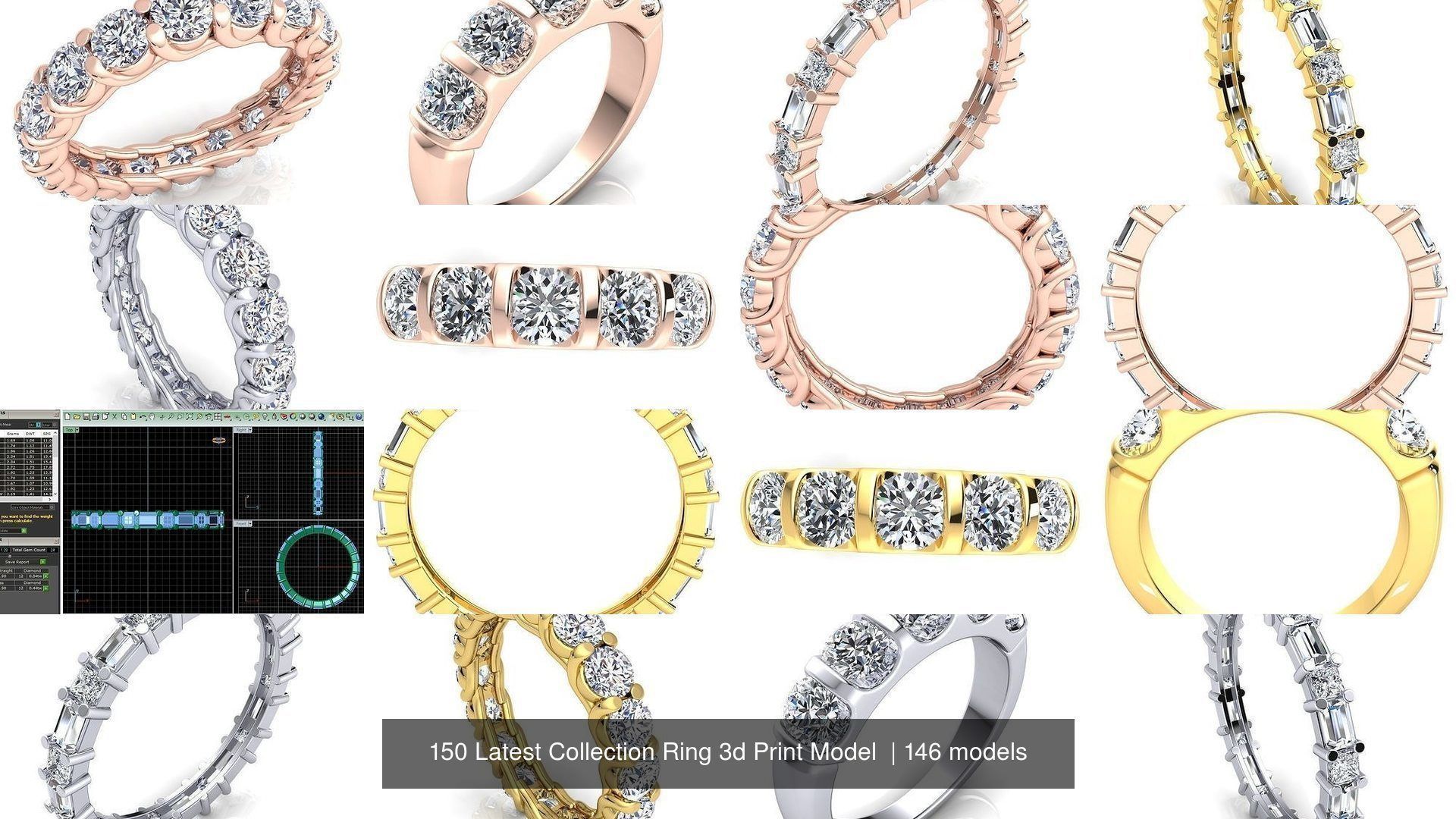 150 Latest Collection Ring 3d Print Model  _95