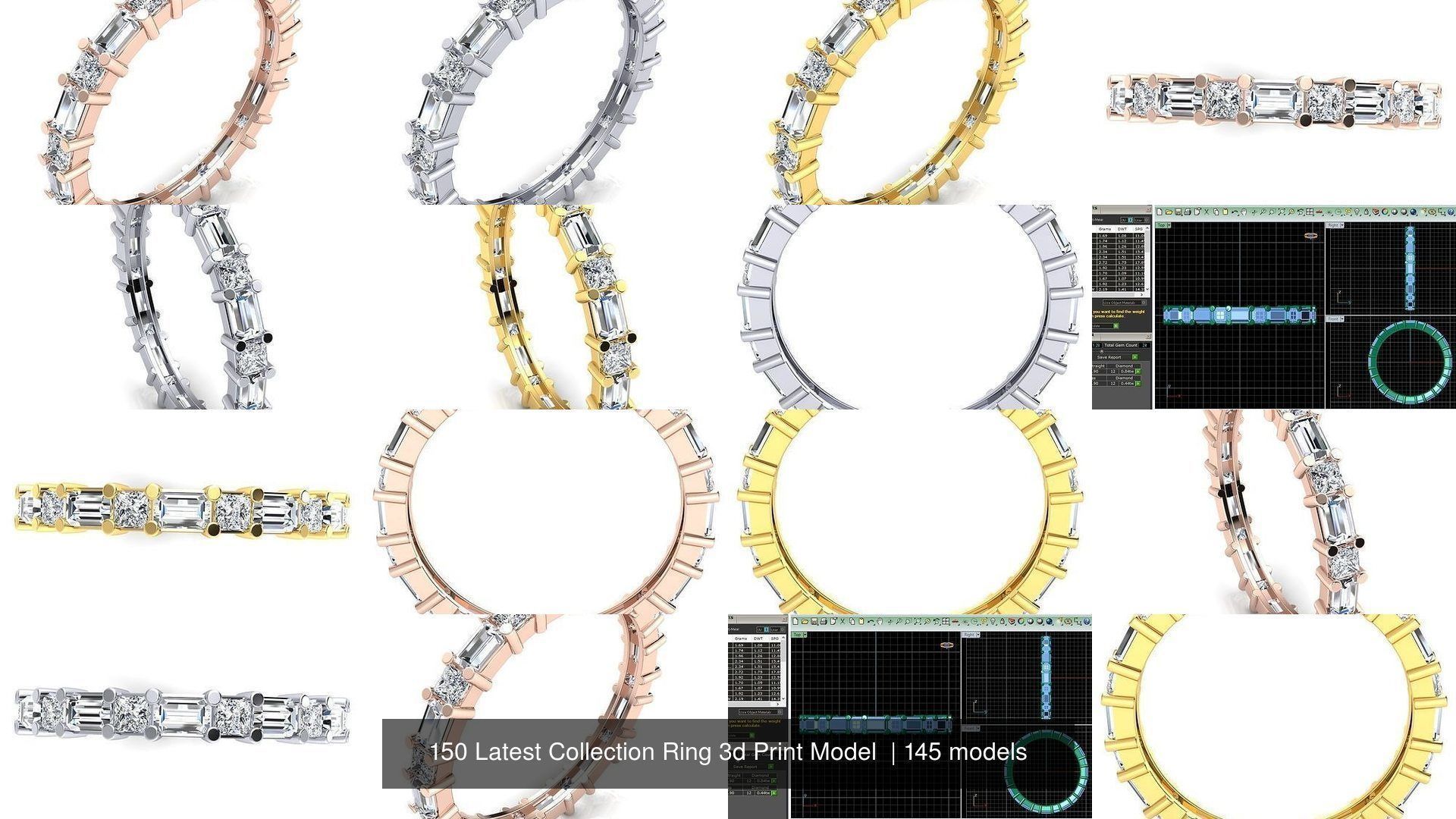 150 Latest Collection Ring 3d Print Model  _99