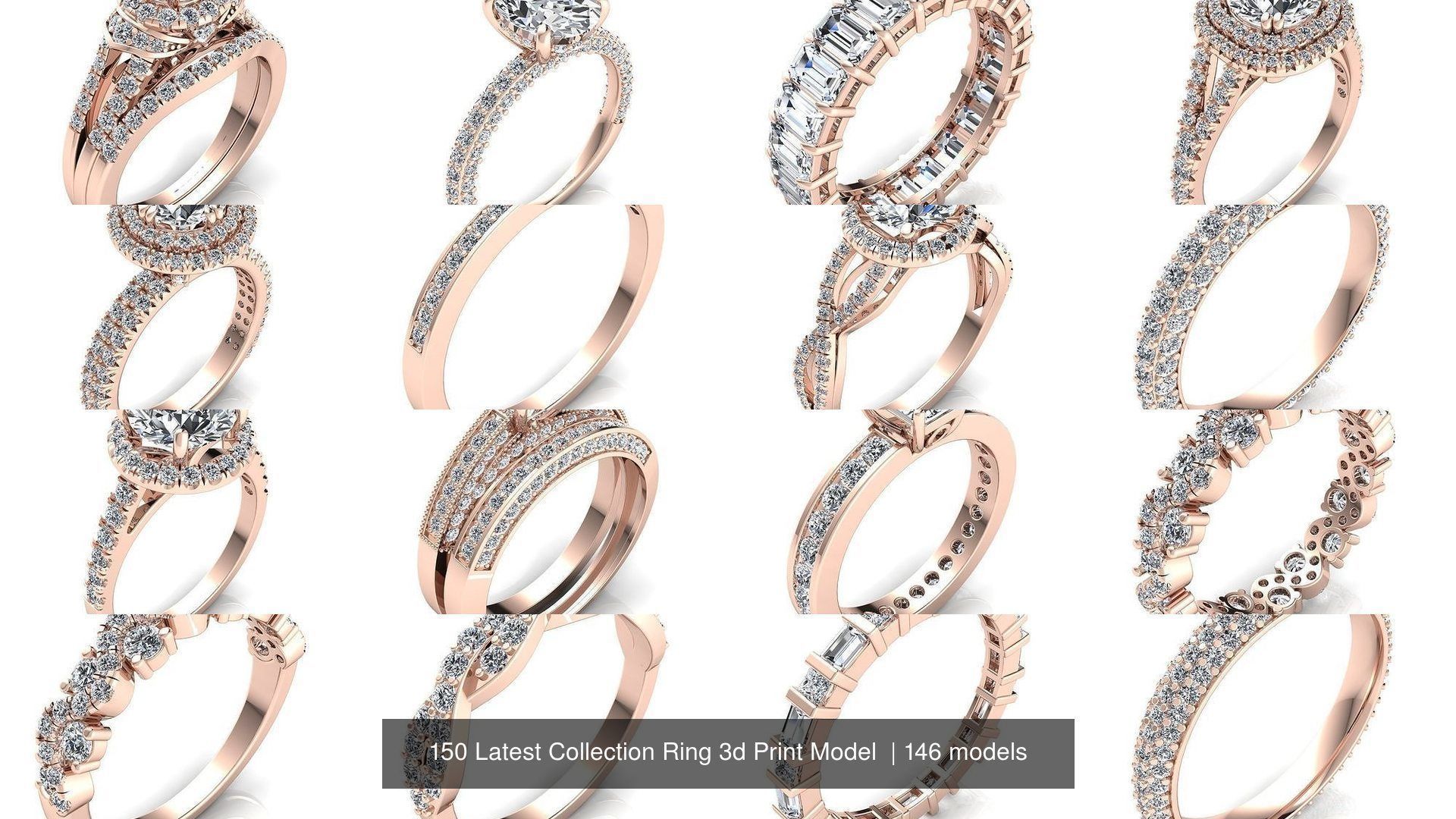 150 Latest Collection Ring 3d Print Model  _83