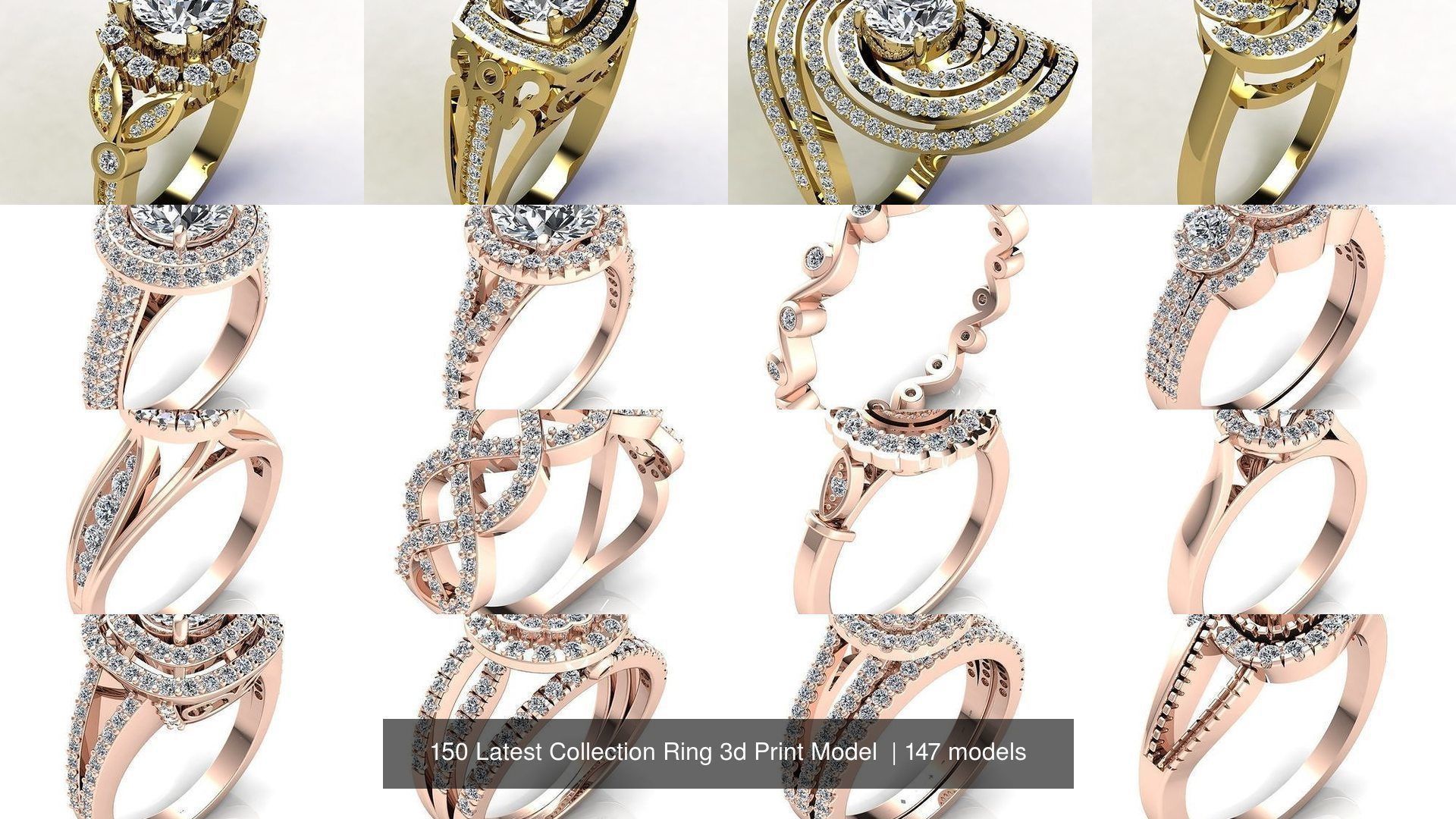 150 Latest Collection Ring 3d Print Model  _52