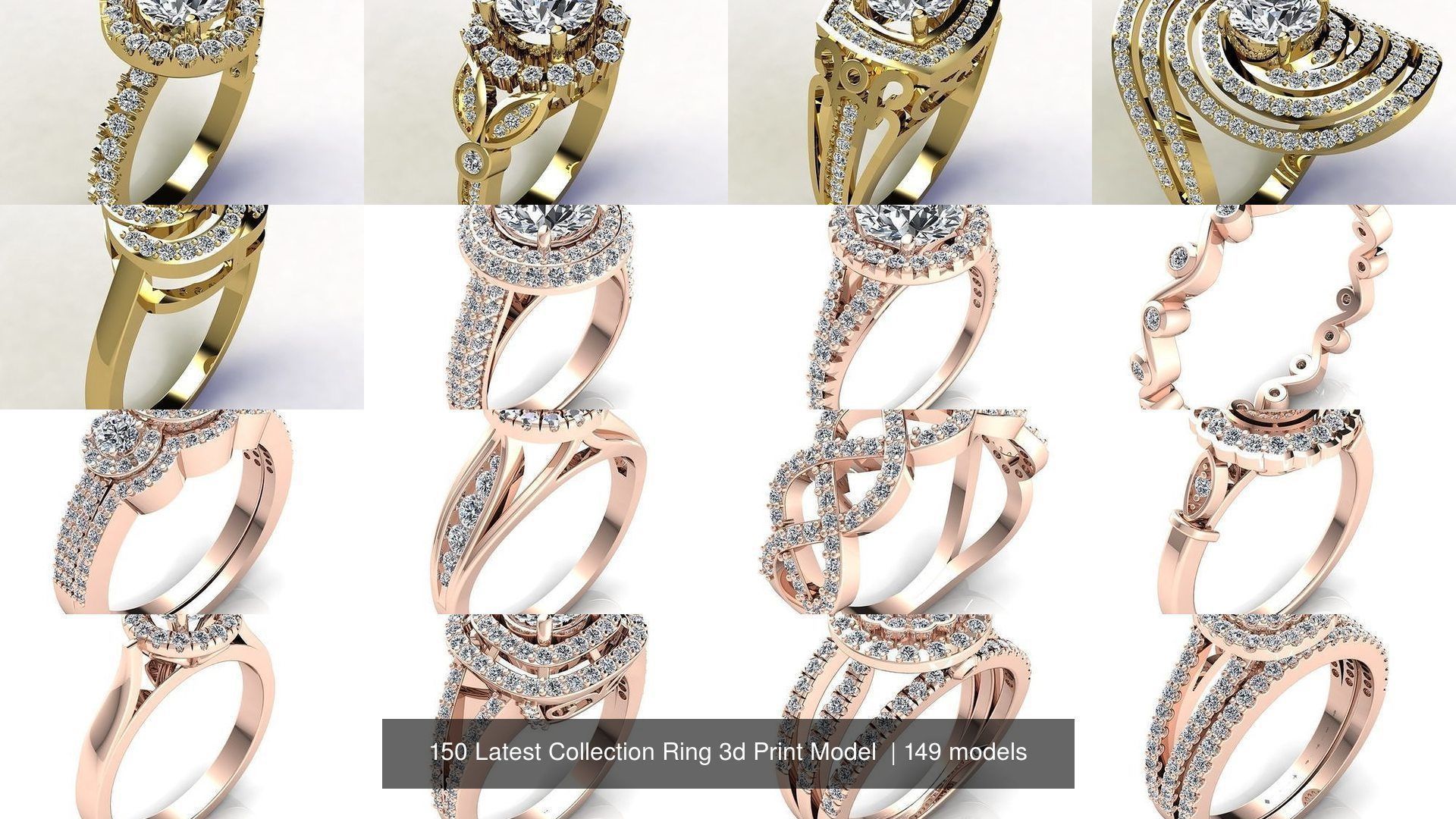 150 Latest Collection Ring 3d Print Model  _51