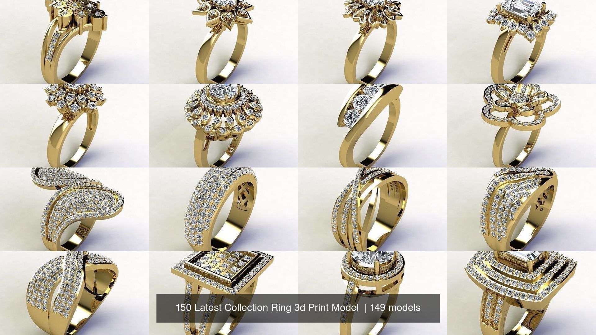 150 Latest Collection Ring 3d Print Model  _31