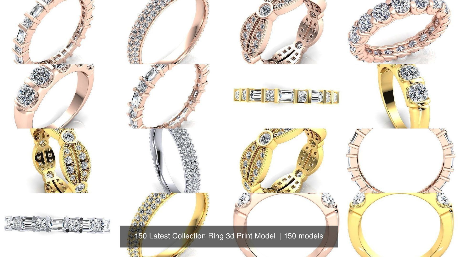 150 Latest Collection Ring 3d Print Model  _90