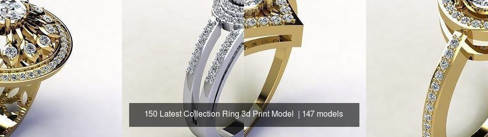 150 Latest Collection Ring 3d Print Model  _13