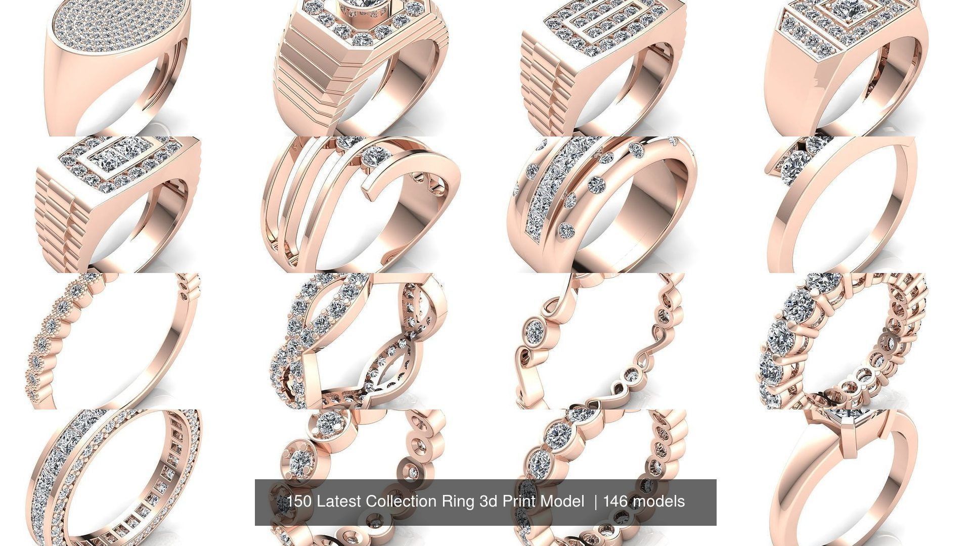 150 Latest Collection Ring 3d Print Model  _64