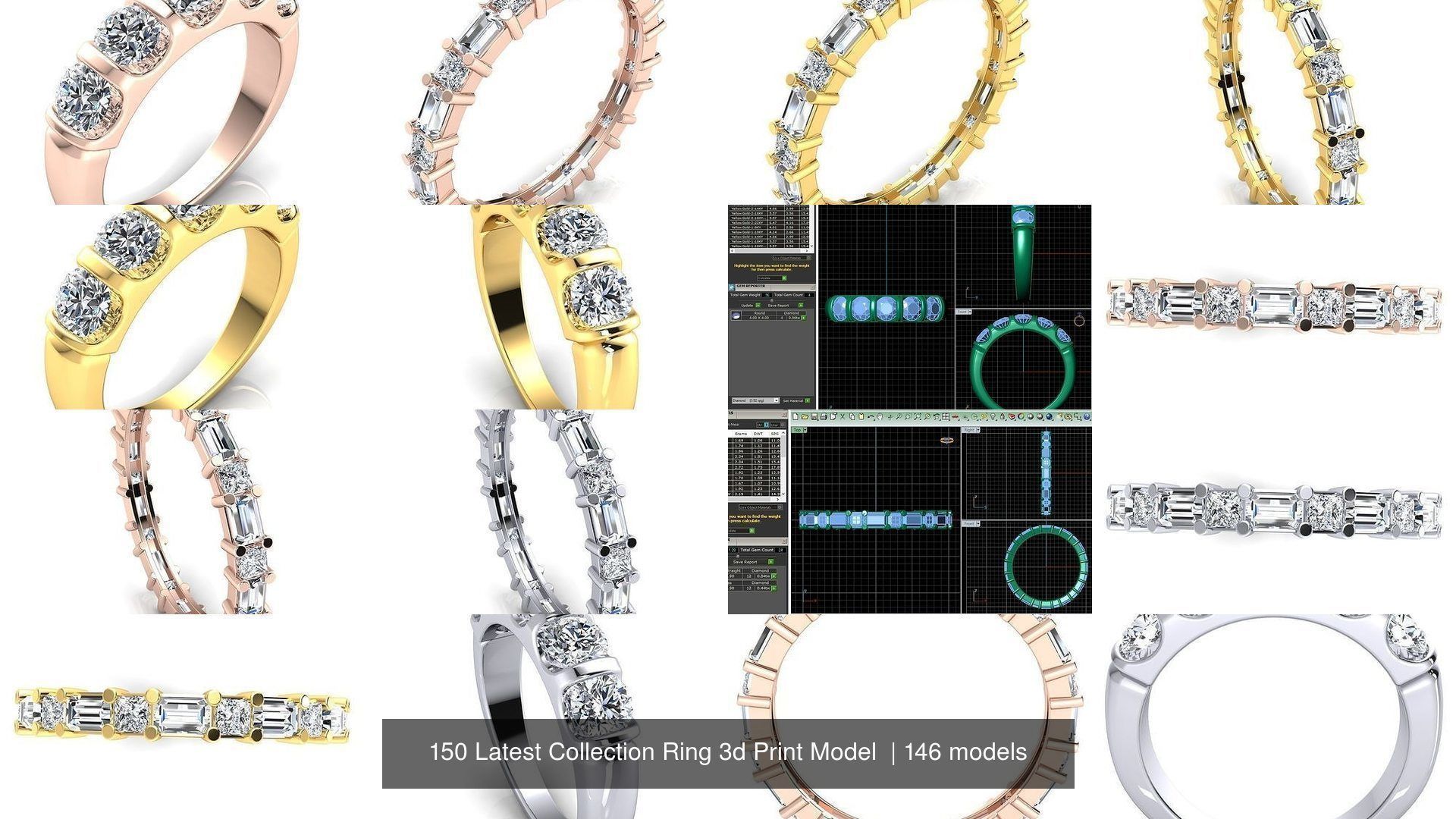 150 Latest Collection Ring 3d Print Model  _97