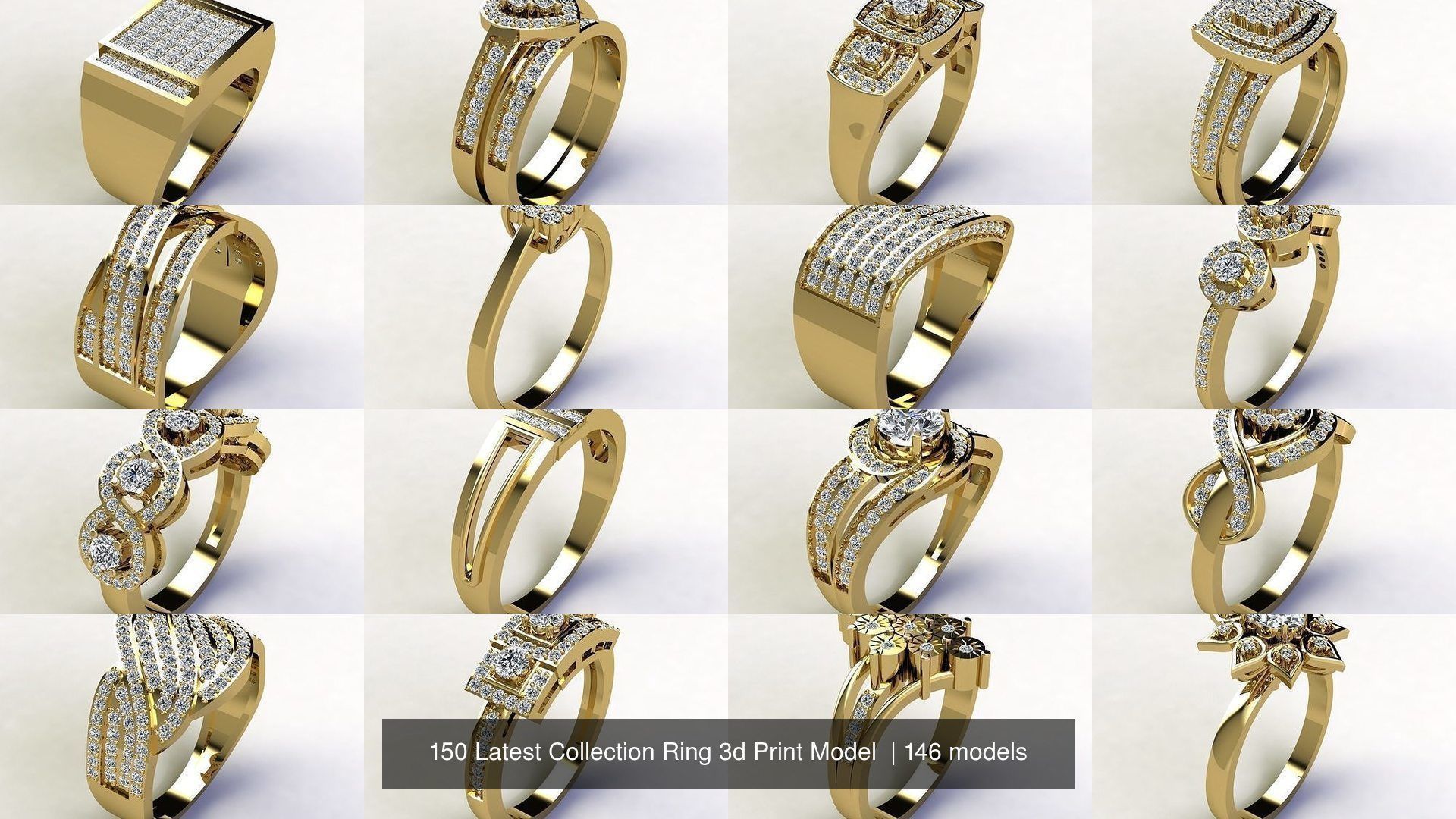 150 Latest Collection Ring 3d Print Model  _25