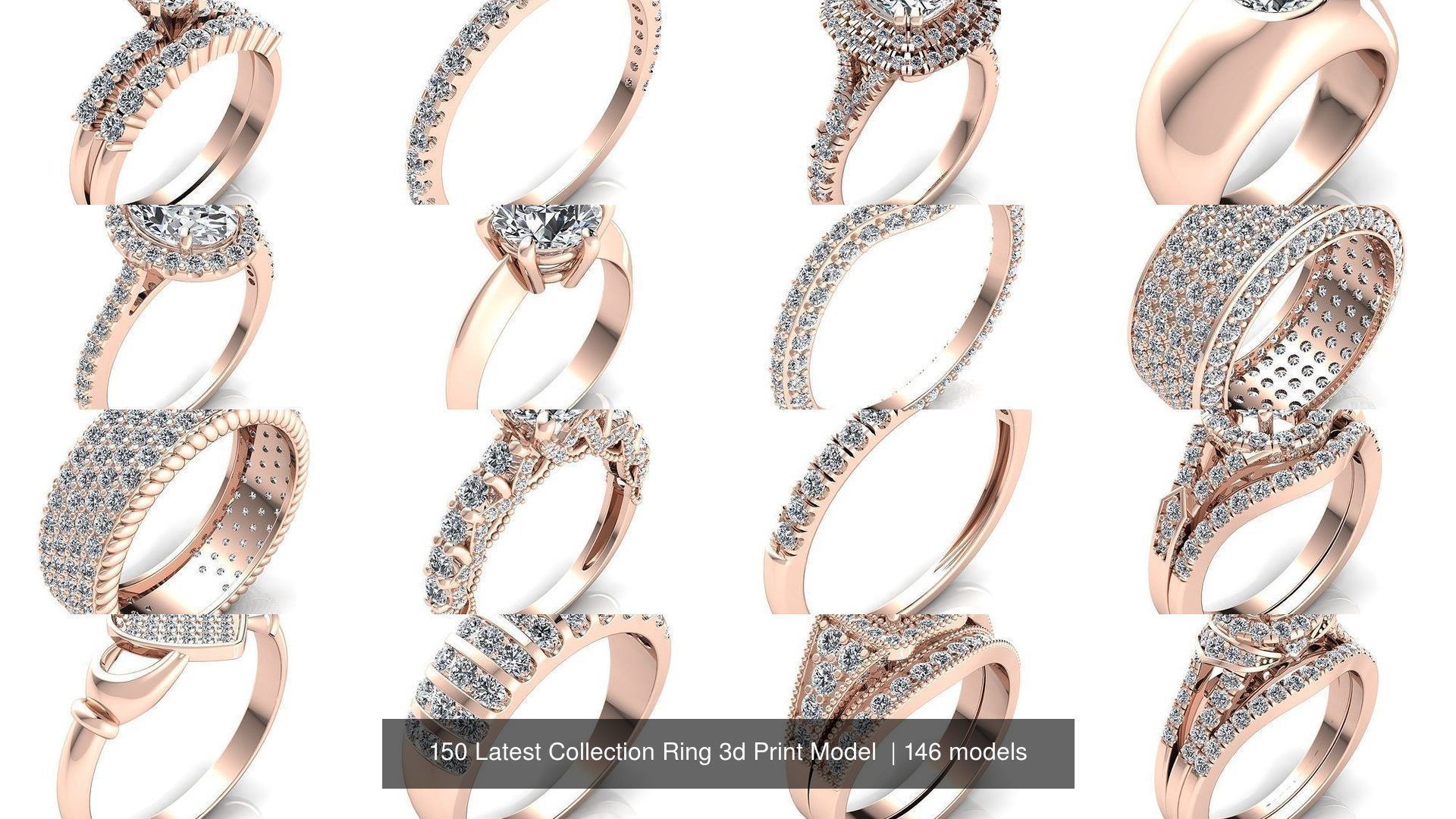 150 Latest Collection Ring 3d Print Model  _74
