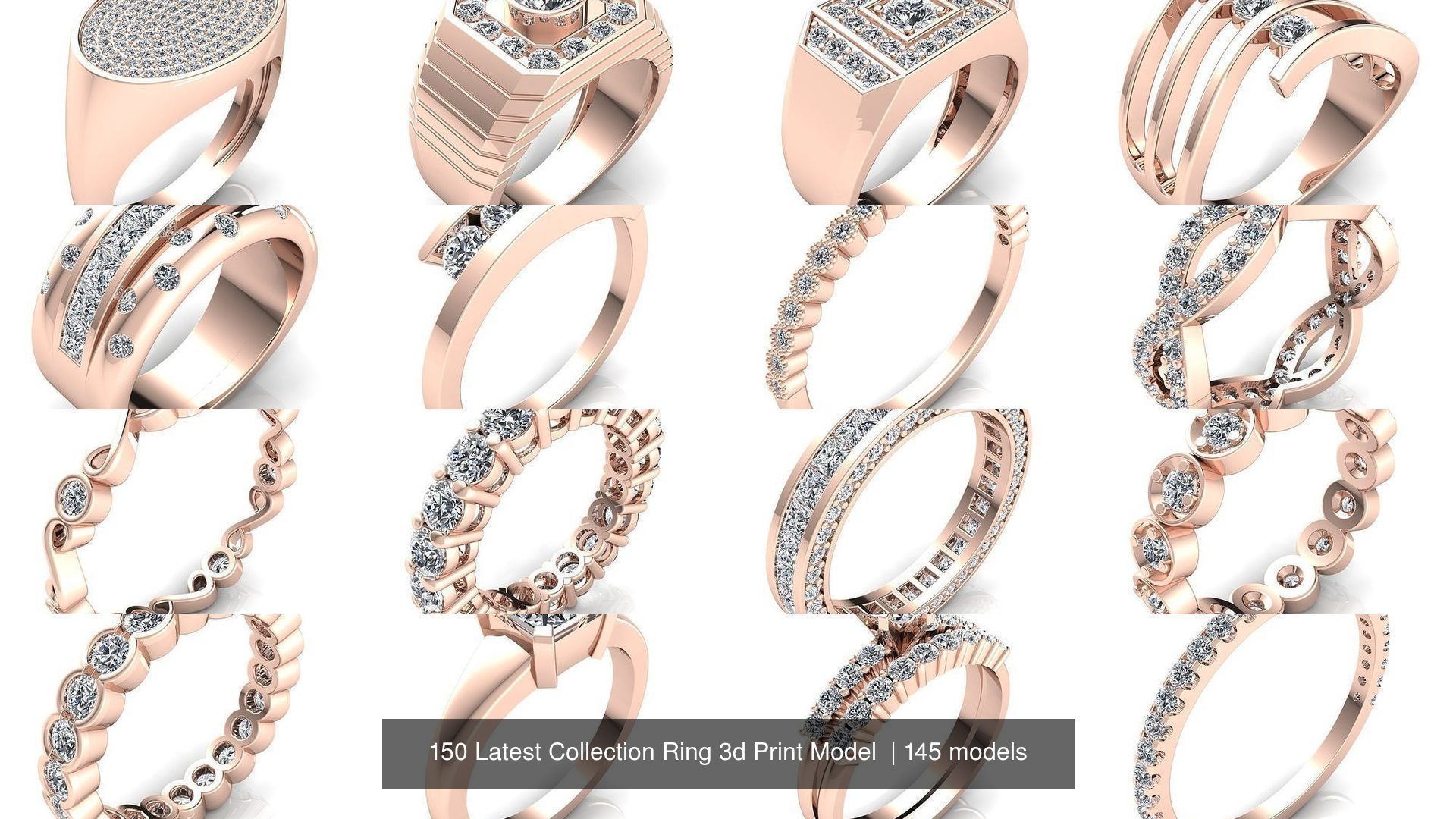 150 Latest Collection Ring 3d Print Model  _69