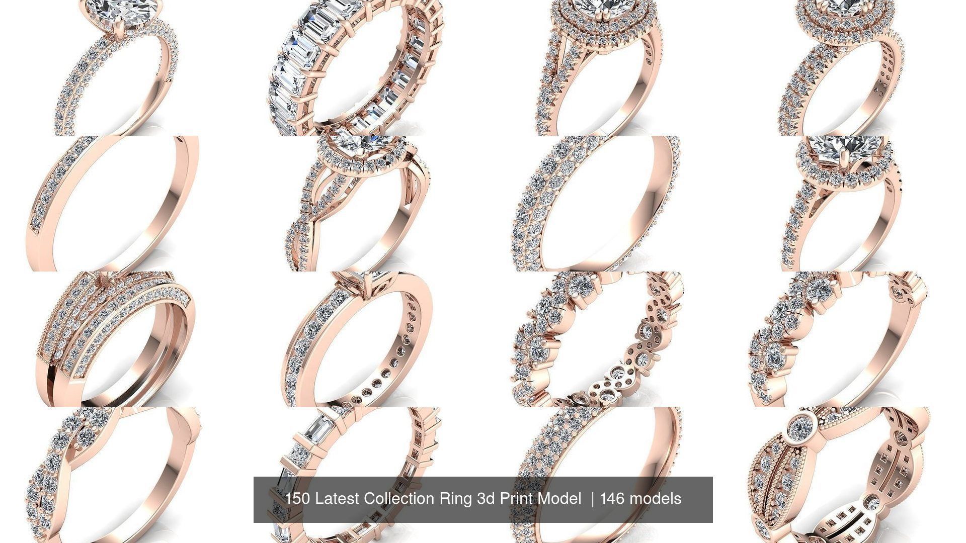 150 Latest Collection Ring 3d Print Model  _85