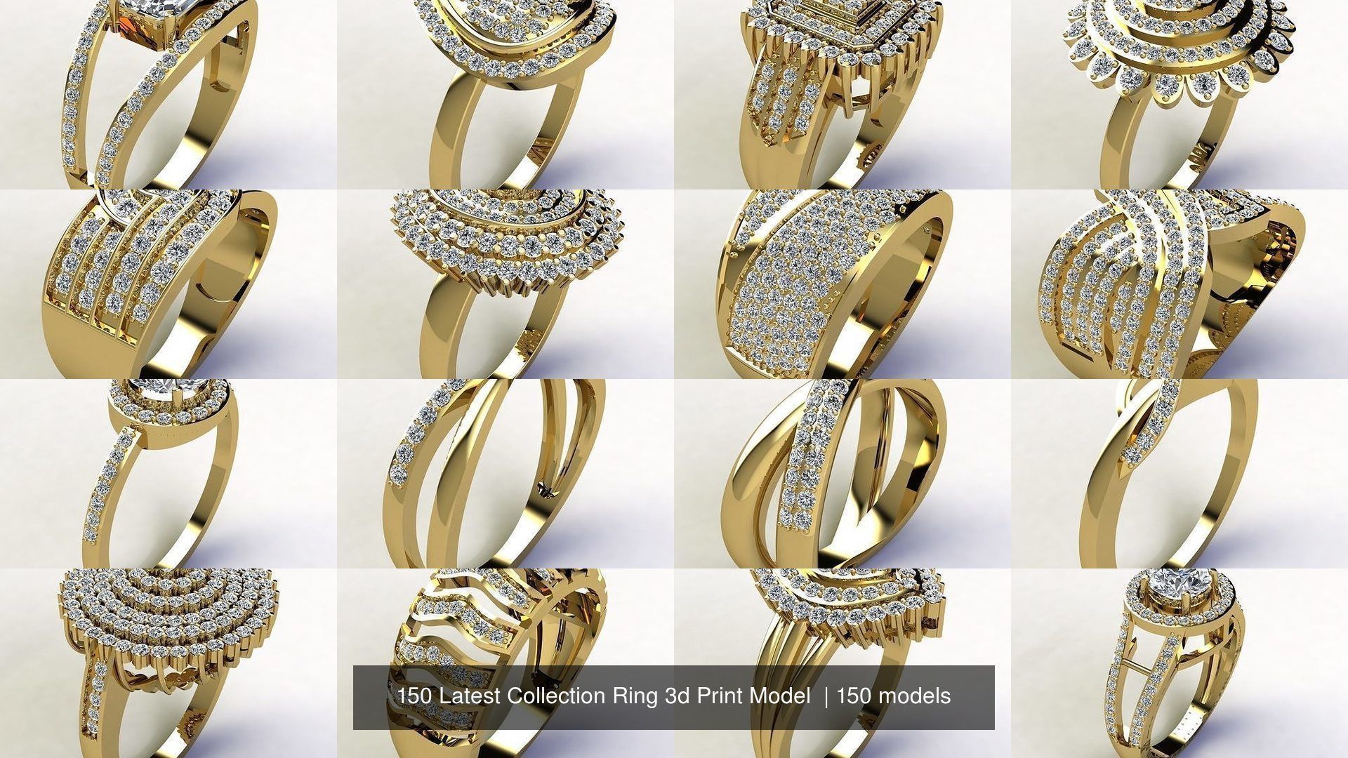 150 Latest Collection Ring 3d Print Model  _40