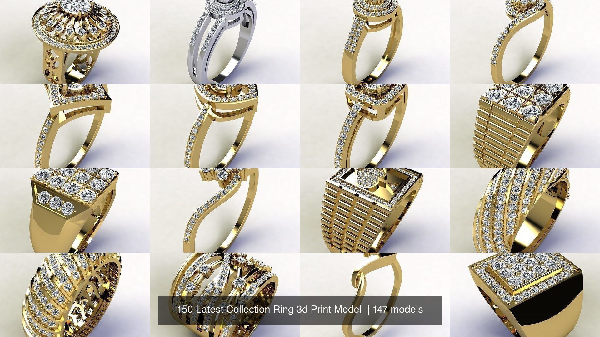 150 Latest Collection Ring 3d Print Model  _14
