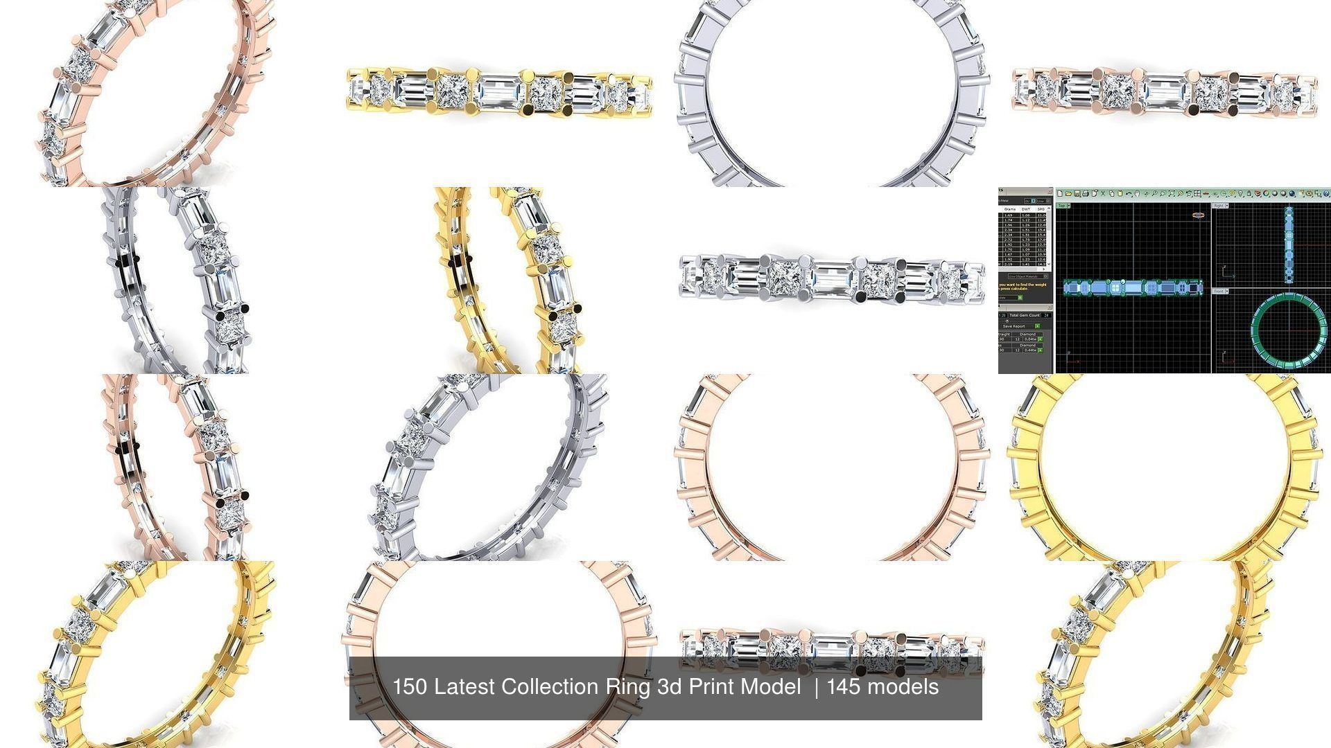 150 Latest Collection Ring 3d Print Model  _98