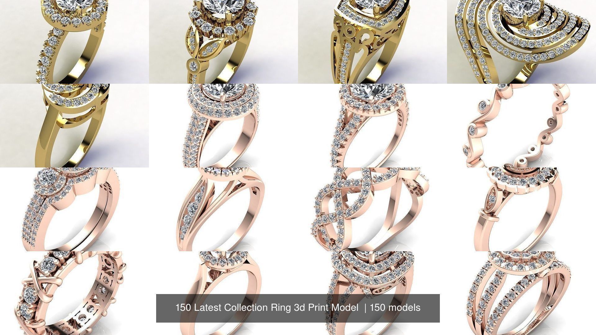 150 Latest Collection Ring 3d Print Model  _50